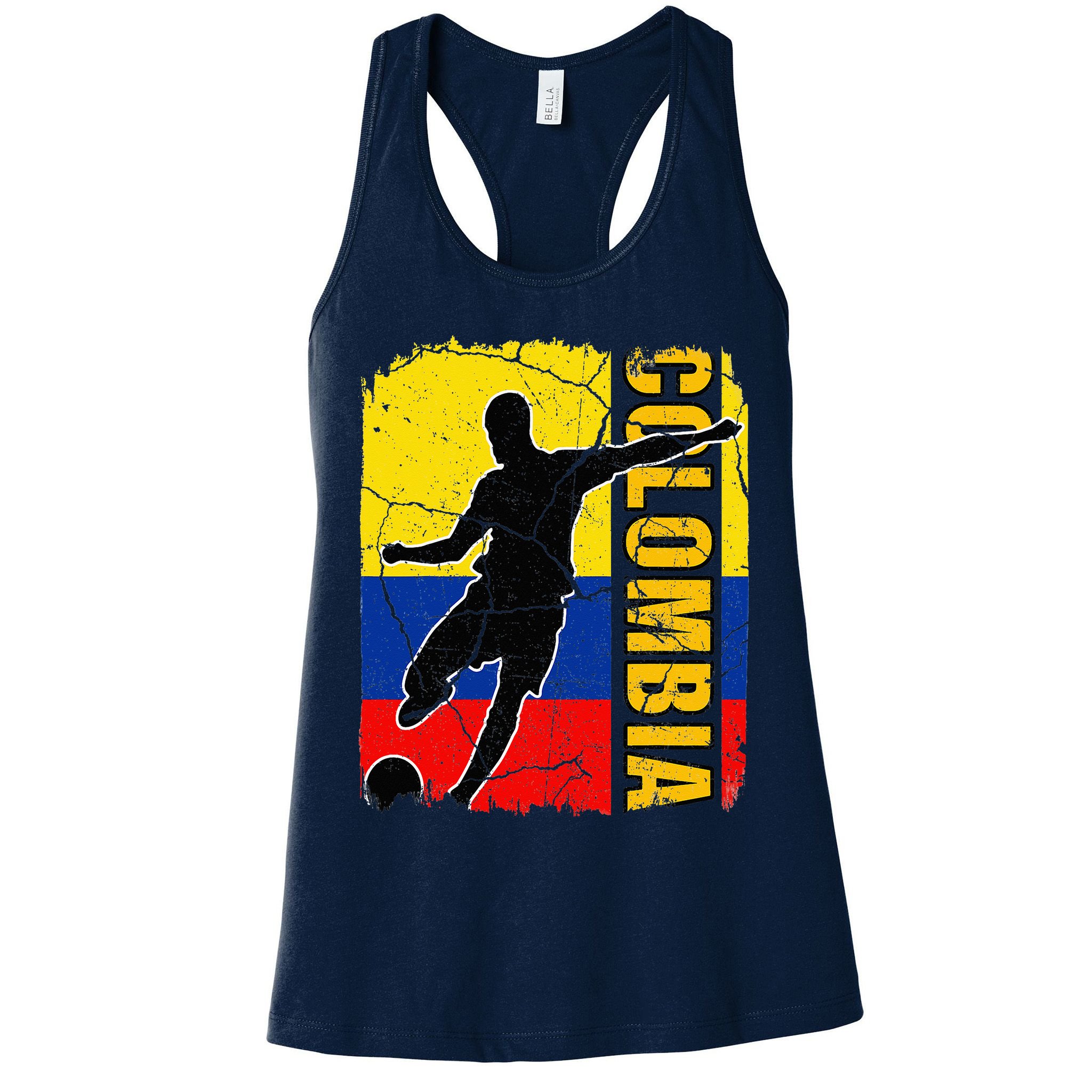 Colombian Soccer Team Colombia Flag Jersey Womens Tank Top