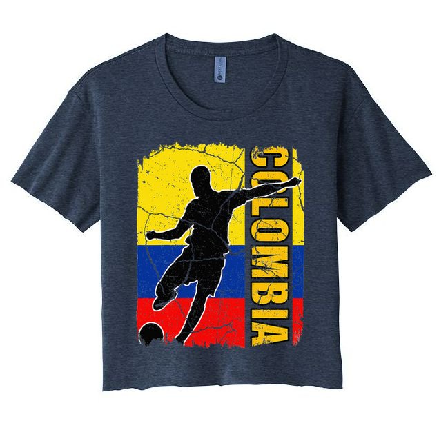 Colombian Soccer Team Colombia Flag Jersey Crop Top