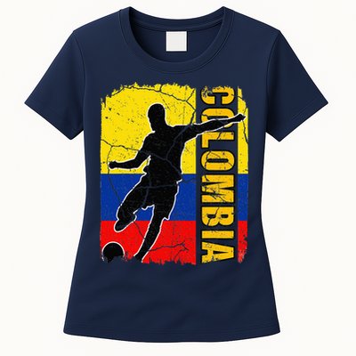 Colombian Soccer Team Colombia Flag Jersey Womens T-Shirt
