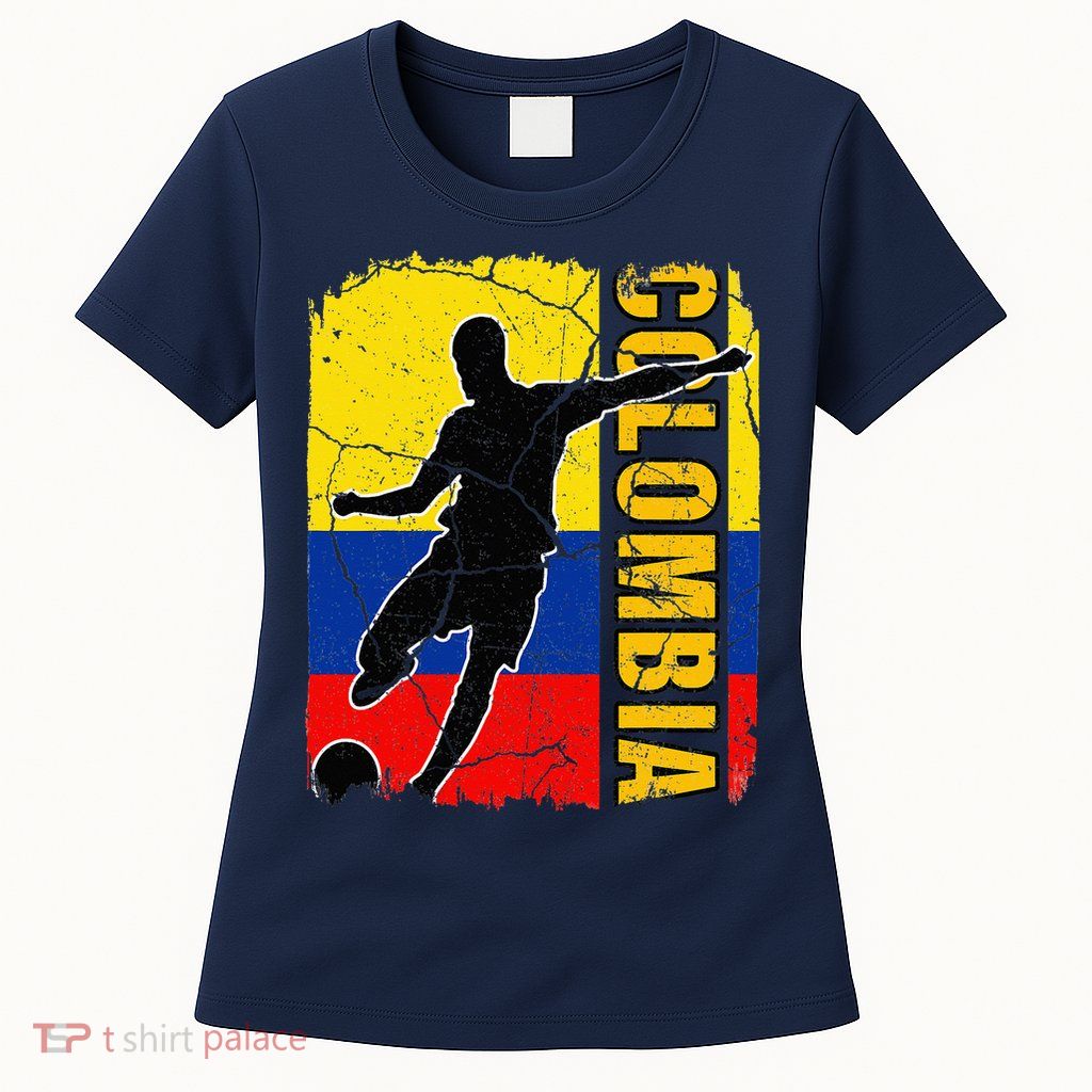 Colombian Soccer Team Colombia Flag Jersey Womens T-Shirt