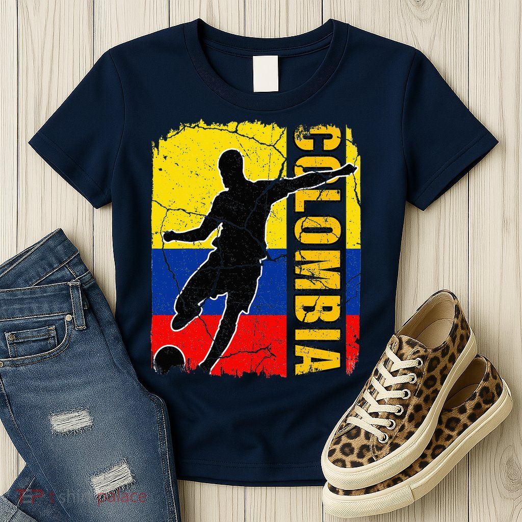 Colombian Soccer Team Colombia Flag Jersey Womens T-Shirt