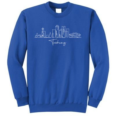 City Skyline Travel Souvenir Tourist Taiwan Taichung Gift Tall Sweatshirt