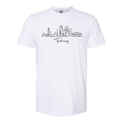 City Skyline Travel Souvenir Tourist Taiwan Taichung Gift Softstyle CVC T-Shirt