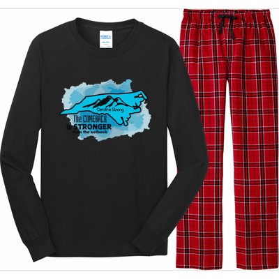 Carolina Strong The Comeback Is Stronger Than The Setback Long Sleeve Pajama Set