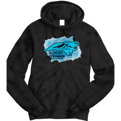 Carolina Strong The Comeback Is Stronger Than The Setback Tie Dye Hoodie