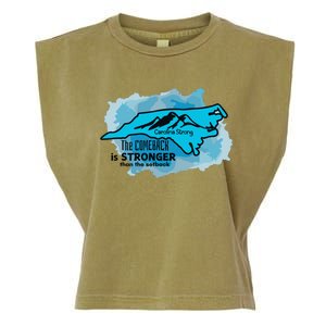 Carolina Strong The Comeback Is Stronger Than The Setback Garment-Dyed Women's Muscle Tee