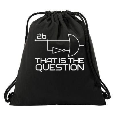 Computer Science To Be Or Not To Be 2b !2b Boolean Logic Drawstring Bag