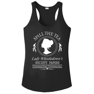 Cool Spill The Tea Lady Whistledown Society Paper Ladies PosiCharge Competitor Racerback Tank