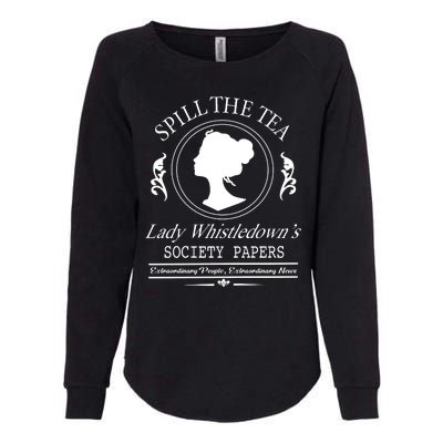 Cool Spill The Tea Lady Whistledown Society Paper Womens California Wash Sweatshirt