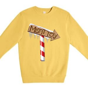 Christmas Sign Toy Funny Premium Crewneck Sweatshirt