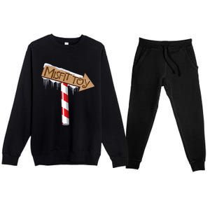 Christmas Sign Toy Funny Premium Crewneck Sweatsuit Set