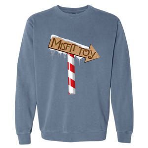 Christmas Sign Toy Funny Garment-Dyed Sweatshirt