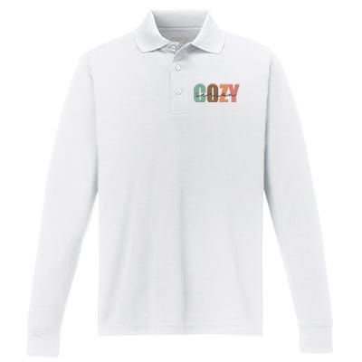 Cozy Sublimation Thanksgiving Performance Long Sleeve Polo