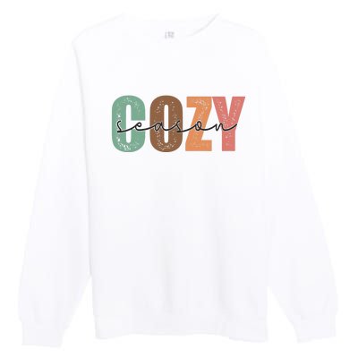 Cozy Sublimation Thanksgiving Premium Crewneck Sweatshirt