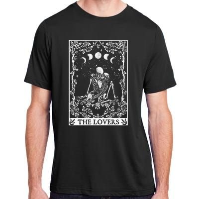 Celestial Skeleton The Lovers Tarot Card Moon Reading Holder Adult ChromaSoft Performance T-Shirt