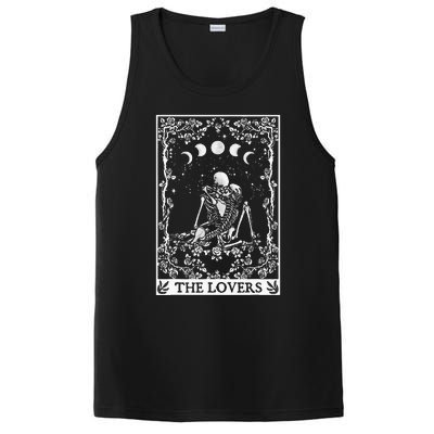 Celestial Skeleton The Lovers Tarot Card Moon Reading Holder PosiCharge Competitor Tank