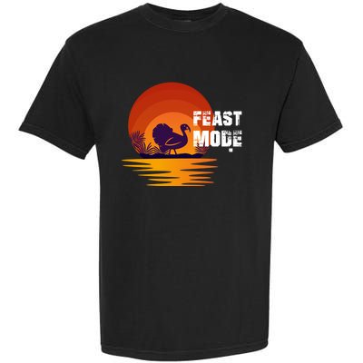 Cool Sunset Turkey Day Feast Mode Gift Garment-Dyed Heavyweight T-Shirt