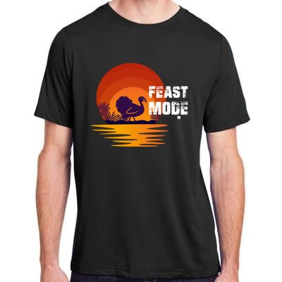 Cool Sunset Turkey Day Feast Mode Gift Adult ChromaSoft Performance T-Shirt