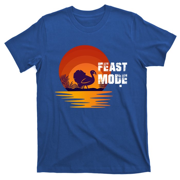 Cool Sunset Turkey Day Feast Mode Gift T-Shirt