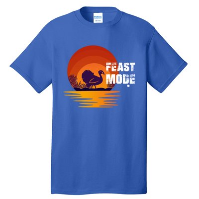 Cool Sunset Turkey Day Feast Mode Gift Tall T-Shirt