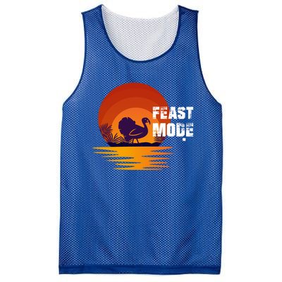 Cool Sunset Turkey Day Feast Mode Gift Mesh Reversible Basketball Jersey Tank