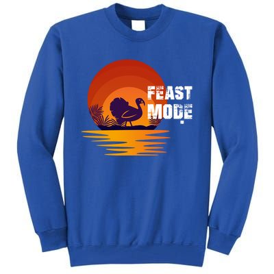 Cool Sunset Turkey Day Feast Mode Gift Tall Sweatshirt