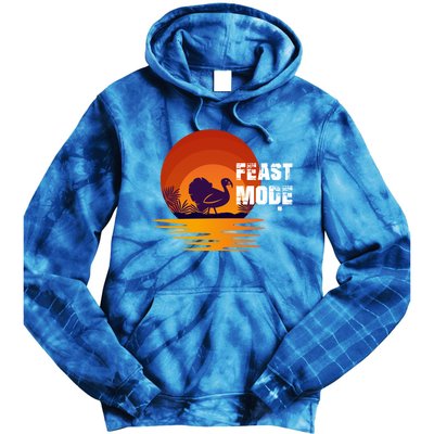 Cool Sunset Turkey Day Feast Mode Gift Tie Dye Hoodie