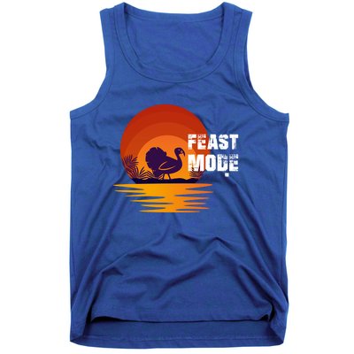 Cool Sunset Turkey Day Feast Mode Gift Tank Top