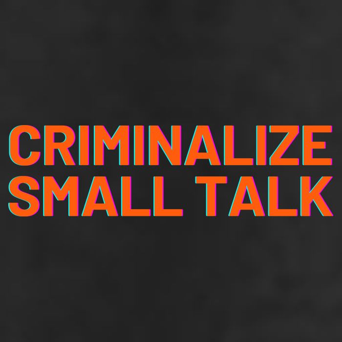 Criminalize Small Talk 25L Jumbo Tote