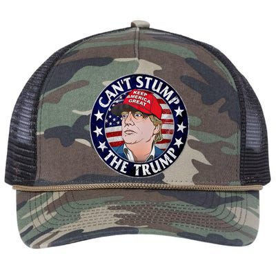 Can't Stump The Trump 1 Retro Rope Trucker Hat Cap