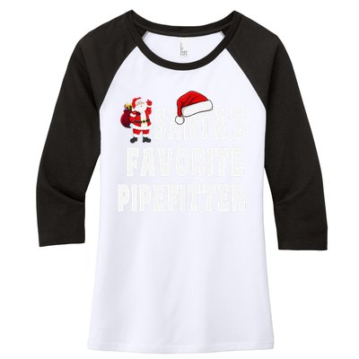 Christmas Scrub Tops Dabbing Santa Dancing Scrubs Nurse Women's Tri-Blend 3/4-Sleeve Raglan Shirt