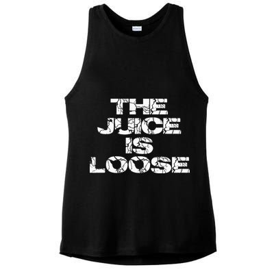 Casual Summer Trendy THE JUICE IS LOOSE Electric Ladies PosiCharge Tri-Blend Wicking Tank