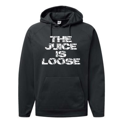 Casual Summer Trendy THE JUICE IS LOOSE Electric Performance Fleece Hoodie