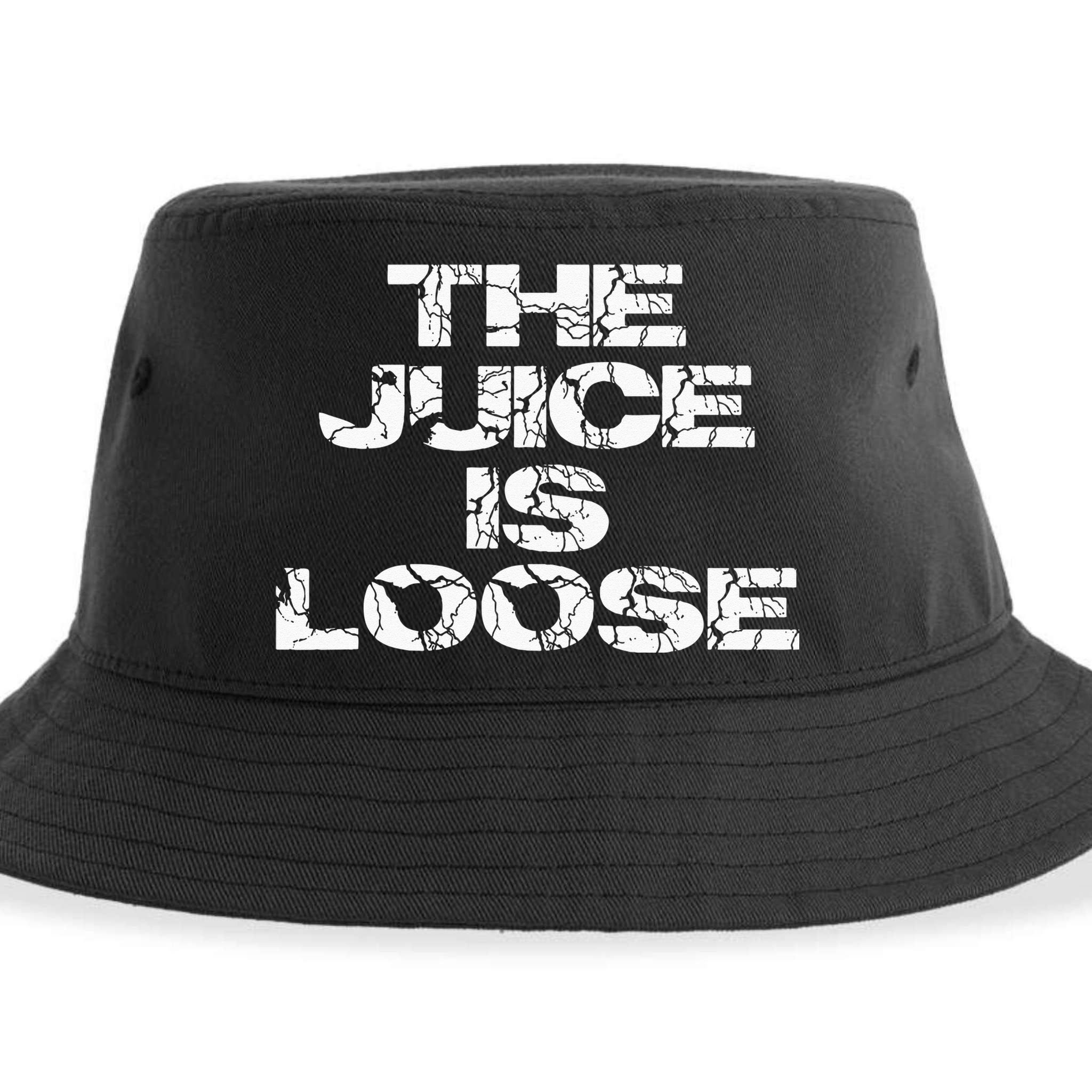 Casual Summer Trendy THE JUICE IS LOOSE Electric Sustainable Bucket Hat