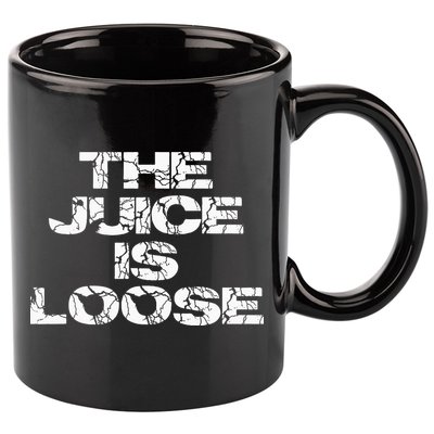 Casual Summer Trendy THE JUICE IS LOOSE Electric 11oz C Handle Ceramic Mug