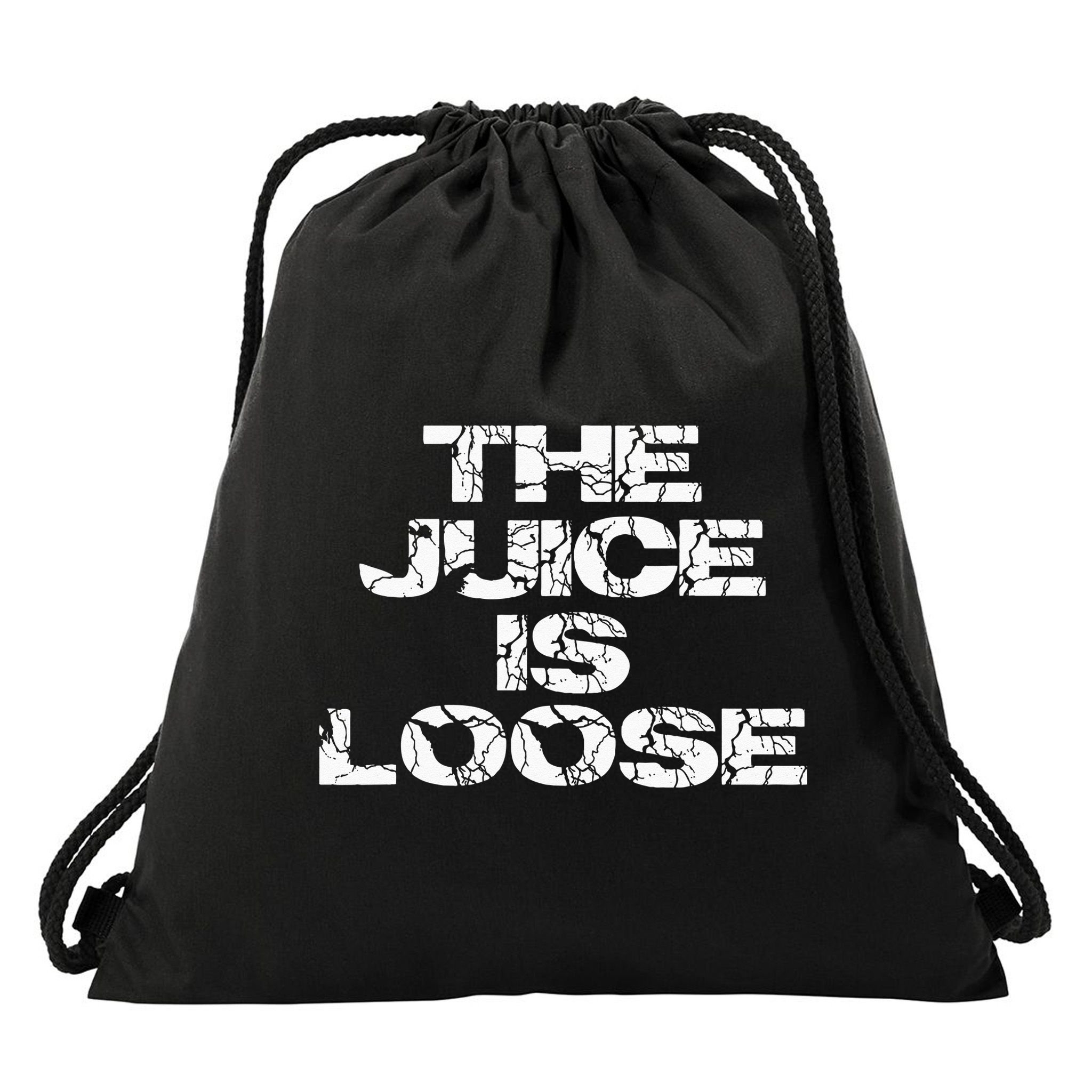 Casual Summer Trendy THE JUICE IS LOOSE Electric Drawstring Bag