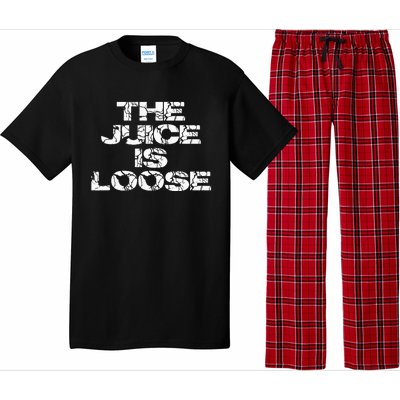 Casual Summer Trendy THE JUICE IS LOOSE Electric Pajama Set