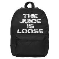 Casual Summer Trendy THE JUICE IS LOOSE Electric 16 in Basic Backpack