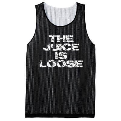 Casual Summer Trendy THE JUICE IS LOOSE Electric Mesh Reversible Basketball Jersey Tank