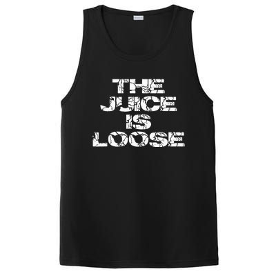 Casual Summer Trendy THE JUICE IS LOOSE Electric PosiCharge Competitor Tank