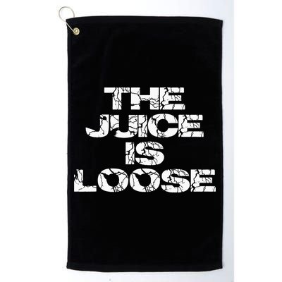 Casual Summer Trendy THE JUICE IS LOOSE Electric Golf Towel