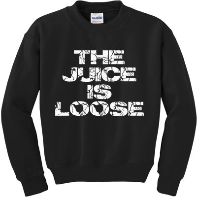 Casual Summer Trendy THE JUICE IS LOOSE Electric Kids Sweatshirt