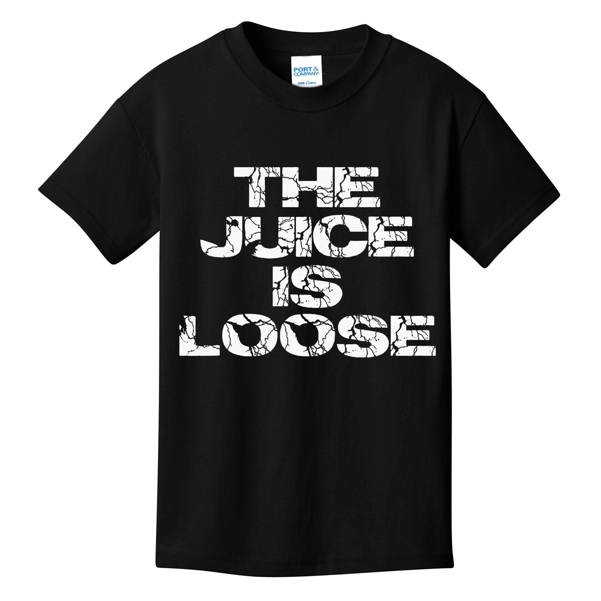 Casual Summer Trendy THE JUICE IS LOOSE Electric Kids T-Shirt