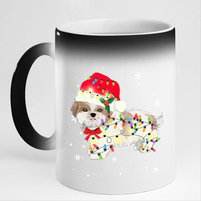 Christmas Shih Tzu Meaningful Gift 11oz Black Color Changing Mug