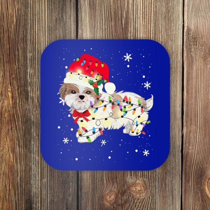 Christmas Shih Tzu Meaningful Gift Coaster