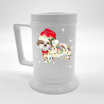 Christmas Shih Tzu Meaningful Gift Beer Stein