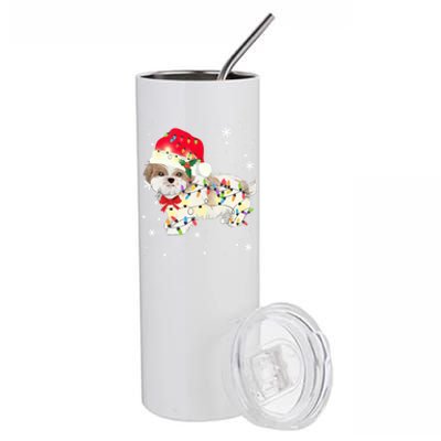 Christmas Shih Tzu Meaningful Gift Stainless Steel Tumbler