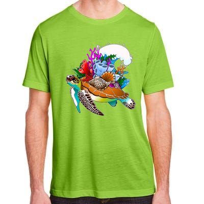 Cool Sea Turtle Ocean Life Adult ChromaSoft Performance T-Shirt