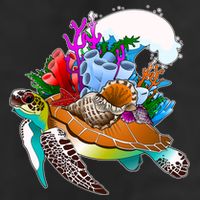 Cool Sea Turtle Ocean Life Cool Comfort Performance Bucket Hat
