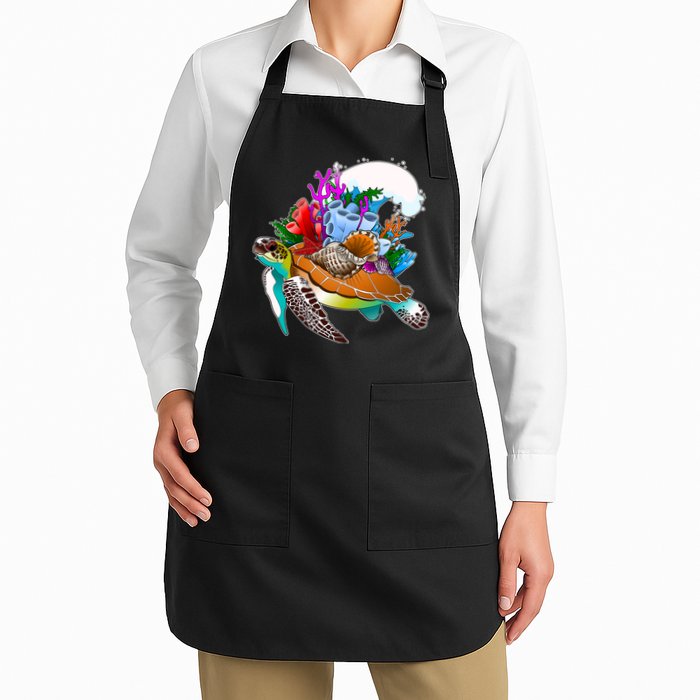 Cool Sea Turtle Ocean Life Apron